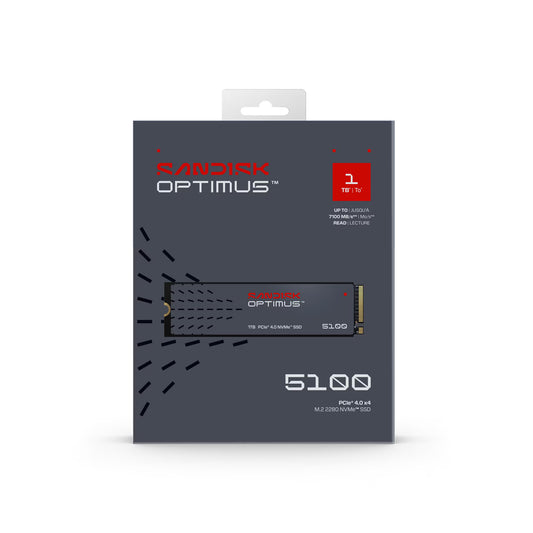 SANDISK Optimus 5100 NVMe SSD - M.2 2280, PCIe Gen 4.0, Internal Solid State Drive - Read Speeds Up to 7,100MB/s, Upgrade Storage for PC/Laptops