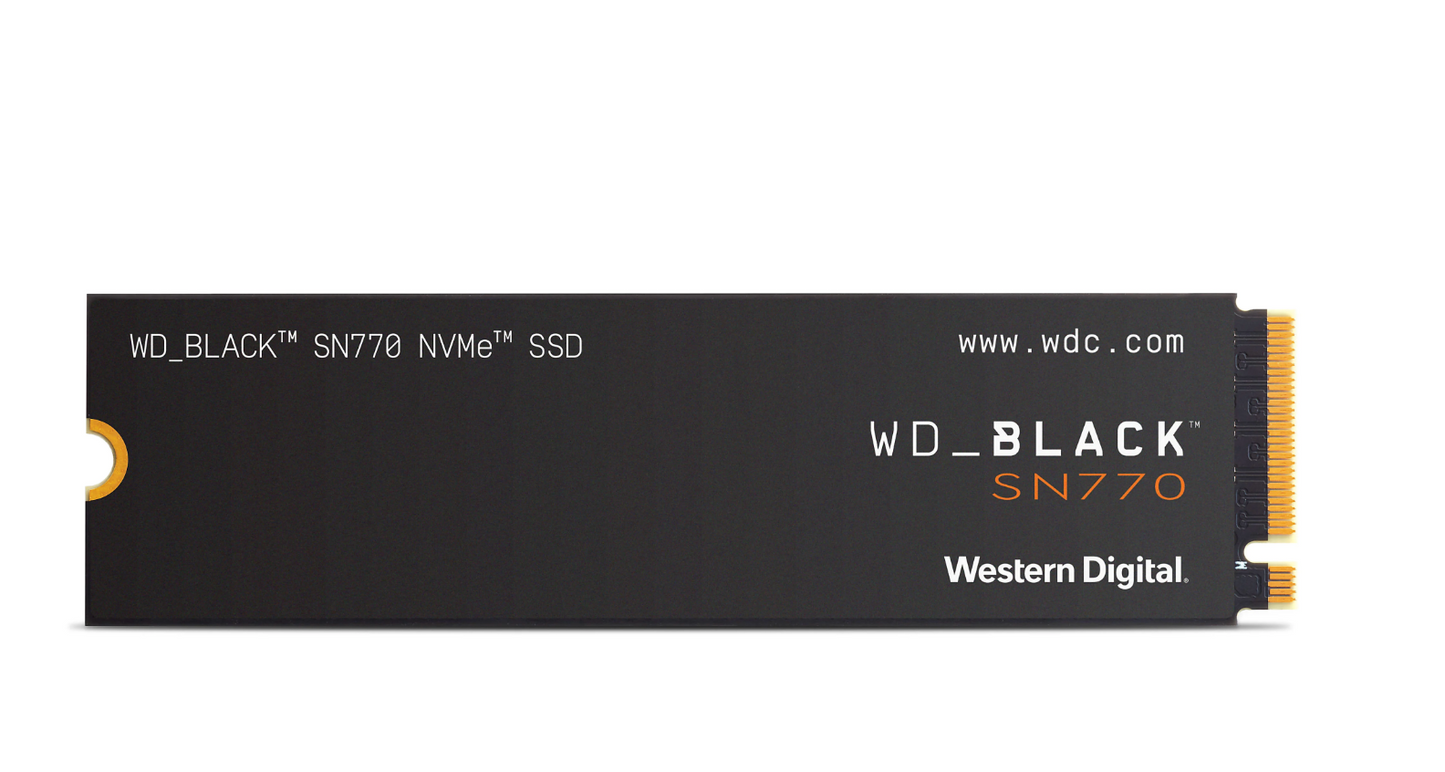 WD_BLACK 500GB SN770 NVMe SSD Internal SSD, Gaming - WDS500G3X0E-00B3N0